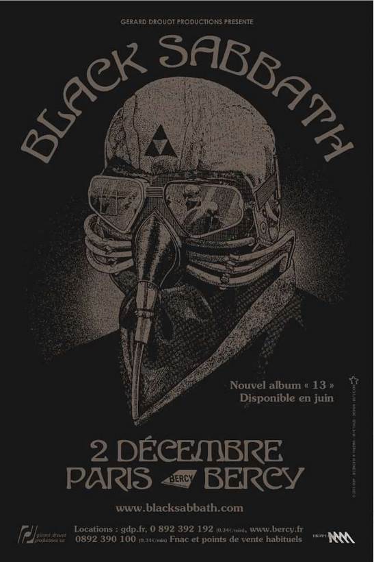 Black Sabbath en concert à Paris Bercy le 2 décembre 2013 !