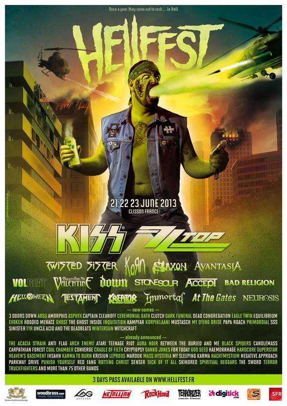 Hellfest, les 36 nouveaux groupes dévoilés de l’affiche 2013 !