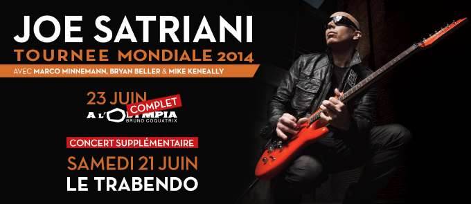Joe Satriani en concert événement le samedi 21 juin au Trabendo !