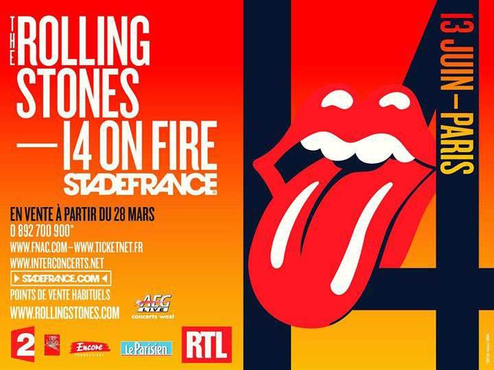 Rolling Stones en concert exceptionnel le 13 juin au Stade de France !