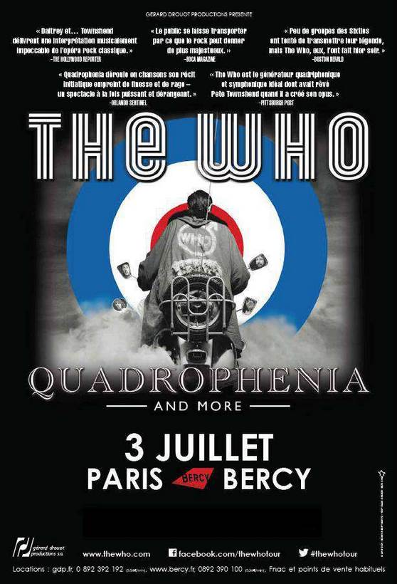 The Who en concert à Bercy le 3 juilllet !