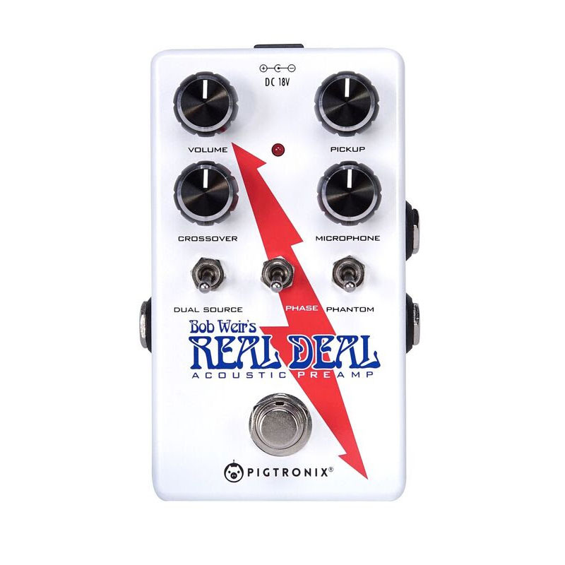 Pigtronix brings Acoustic Guitar tone to life with Bob Weir Real Deal Signature Preamp pedal