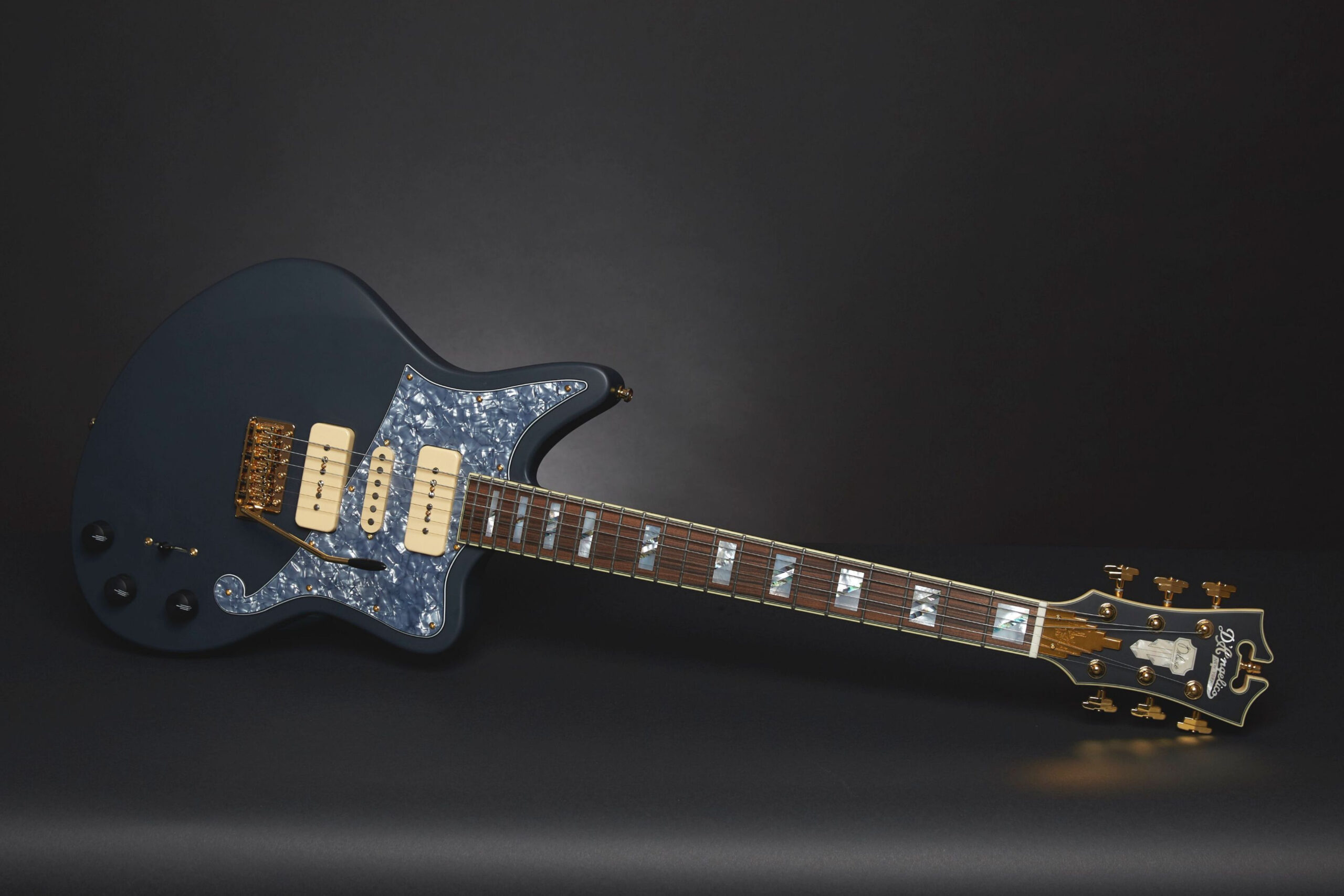 First signature model in D’Angelico’s solid-body The Deluxe Bob Weir Bedford