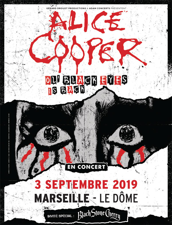 Alice Cooper en concert en septembre en France